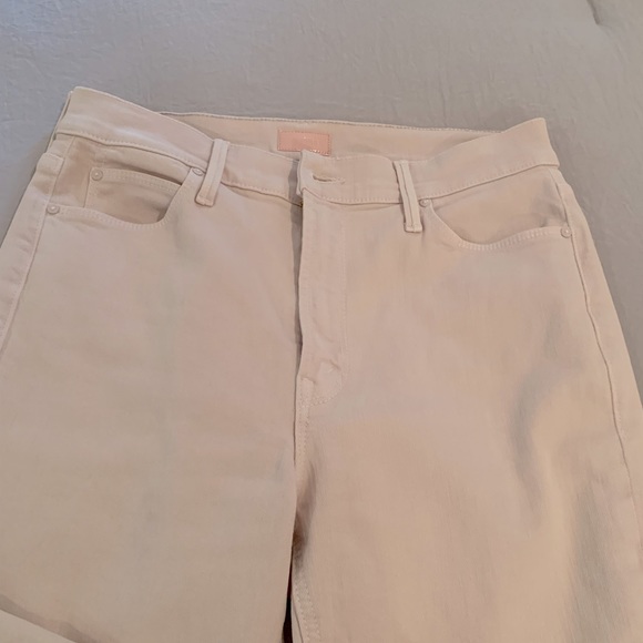 MOTHER pale peach jeans, looks pale pink - Picture 3 of 7